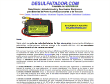 Tablet Screenshot of desulfatador.com